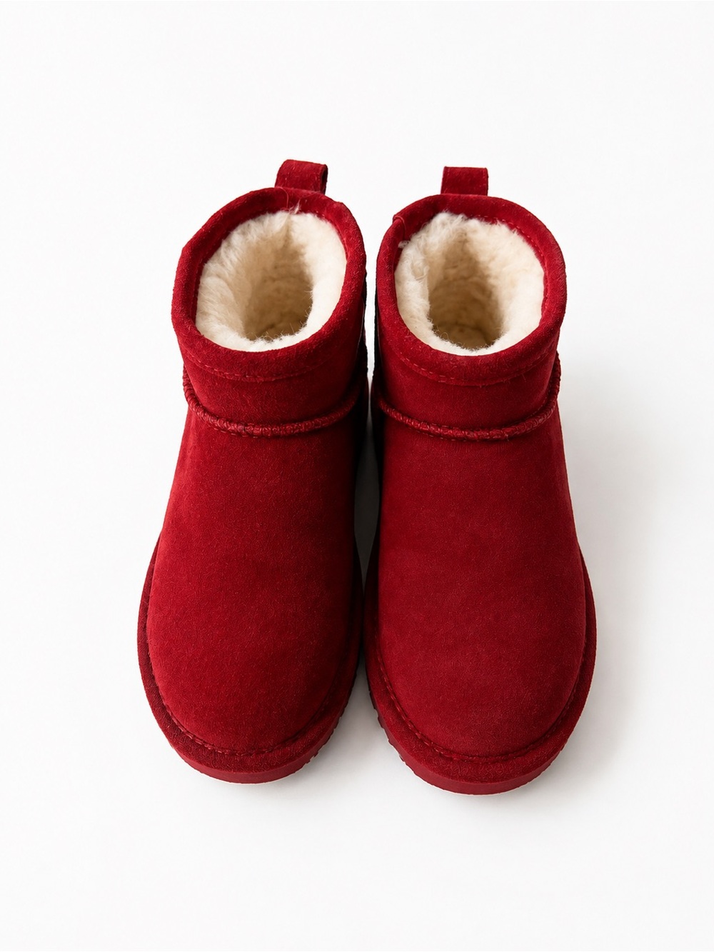 BearPaw Red Plush-Lined Winter Boots